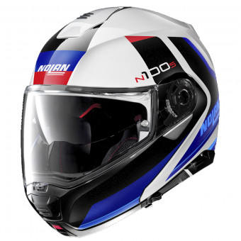 Nolan N100 5 Hilltop N-Com White Blue 49