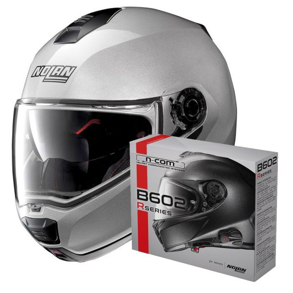 Klapp Nolan N100 5 Special N-Com Salt Silver 11 + Kit Bluetooth B602R