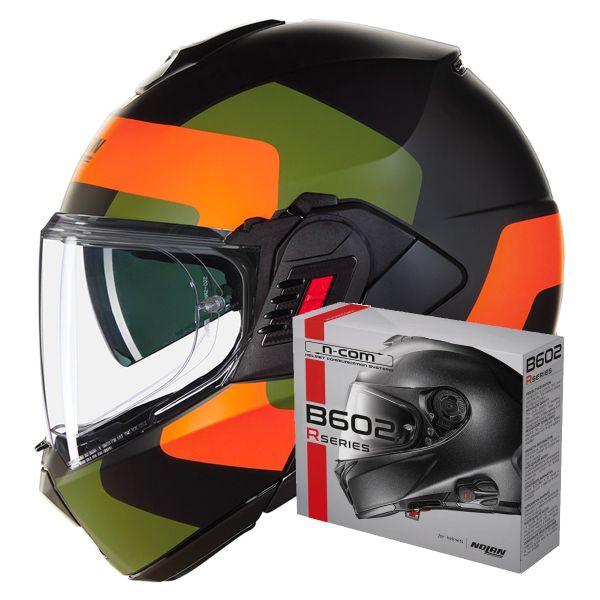 Klapp Nolan N120-1 Omocromo 345 + Kit Bluetooth B602R