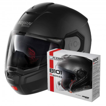 Klapp Nolan N90 3 Classic N-Com Flat Black 10 + Kit Bluetooth B101R