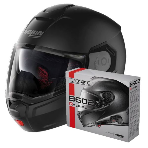 Klapp Nolan N90 3 Classic N-Com Flat Black 10 + Kit Bluetooth B602R