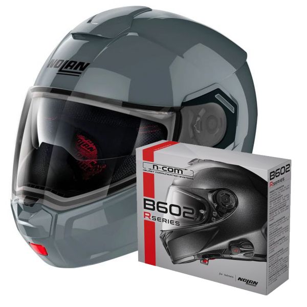 Klapp Nolan N90 3 Classic N-Com Slate Grey 8 + Kit Bluetooth B602R