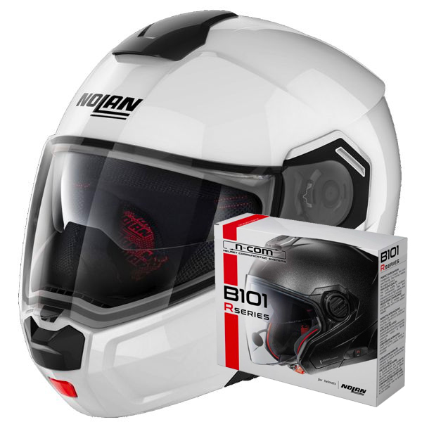 Klapp Nolan N90 3 Special N-Com Pure White 15 + Kit Bluetooth B101R