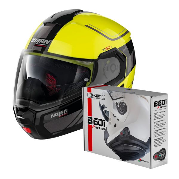Klapp Nolan N90 3 Voyager N-Com Led Yellow 18 + Kit Bluetooth B601R