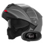 Casque Klapp NOX N968 Matt Titanium + Kit bluetooth 5R Lite