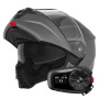 Casque Klapp NOX N968 Matt Titanium + Kit Bluetooth 5S Solo