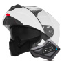 Casque Klapp NOX N968 Pearl White + Kit Bluetooth BT Mini