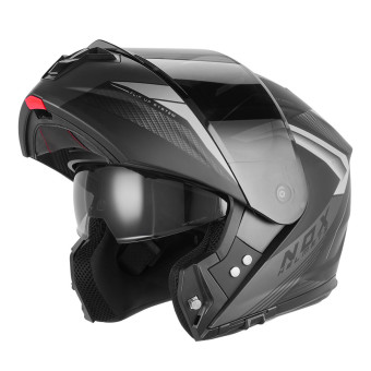 Casque Klapp NOX N968 Shift Mat Black Silver