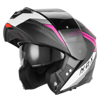 Casque Klapp NOX N968 Shift Mat Black White Pink