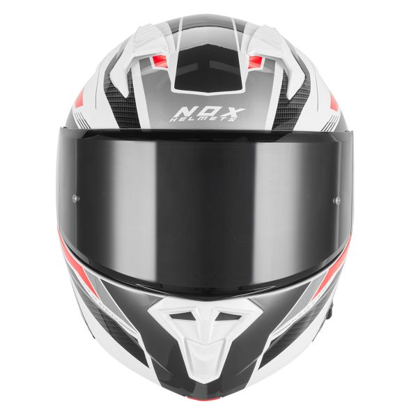 NOX N968 Shift White Red Shiny