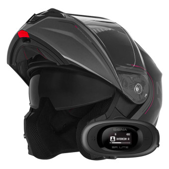 Klapp NOX N968 Tomak Matt Black Pink + Kit bluetooth 5R Lite