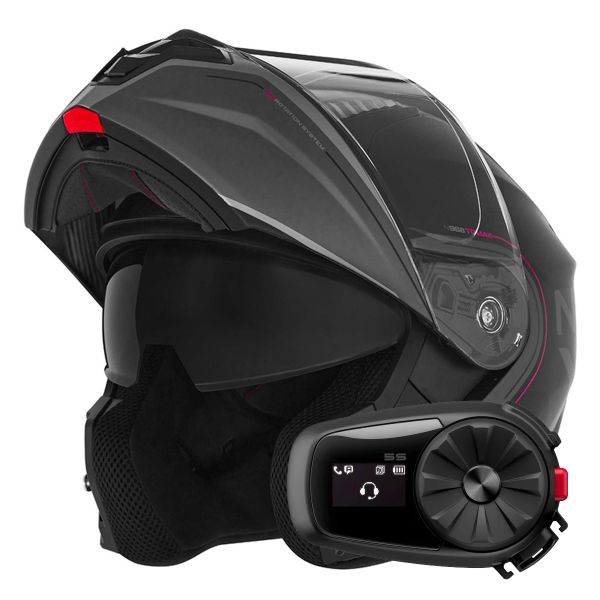 Klapp NOX N968 Tomak Matt Black Pink + Kit Bluetooth 5S Solo