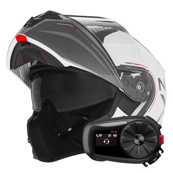 Klapp NOX N968 Tomak White Red + Kit Bluetooth 5S Solo