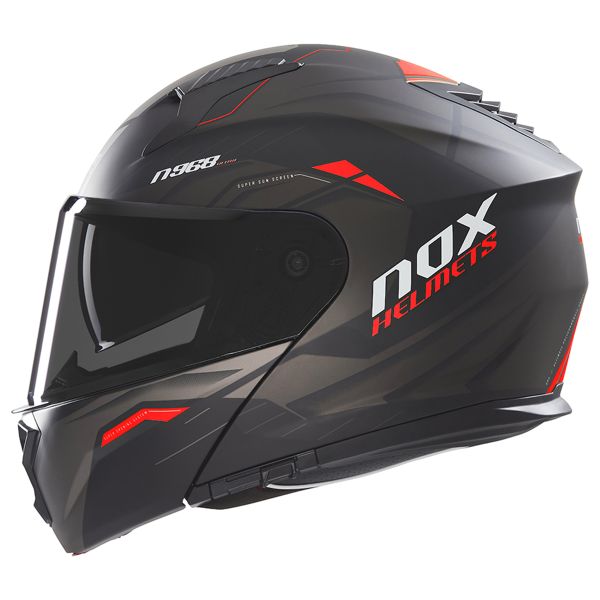 Klapp NOX N968 Ultra Matt Black Red Klapp NOX N968 Ultra Matt Black Red