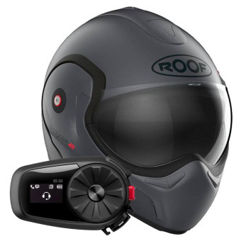 Casque Klapp Roof Boxxer 2 Mat Graphite + Kit Bluetooth 5S Solo Casque Klapp Roof Boxxer 2 Mat Graphite + Kit Bluetooth 5S Solo