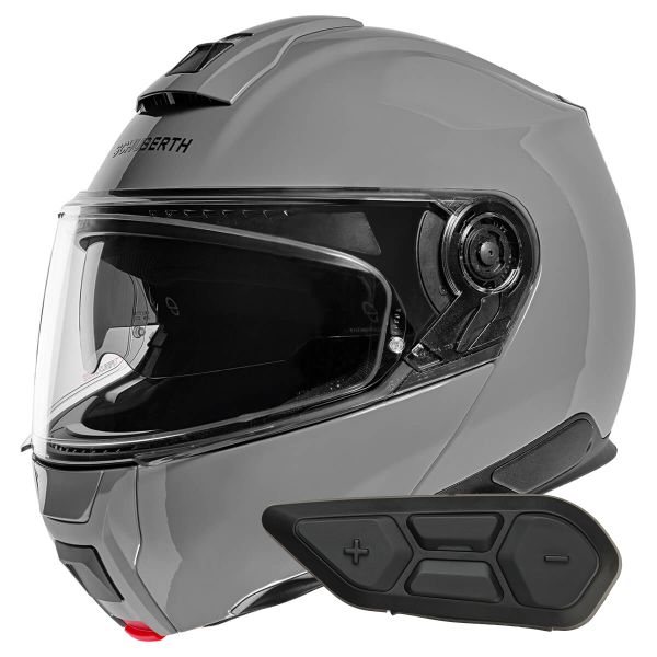 Klapp Schuberth C5 Concrete Grey + Kit Bluetooth SC2 C5 - E2 Klapp Schuberth C5 Concrete Grey + Kit Bluetooth SC2 C5 - E2
