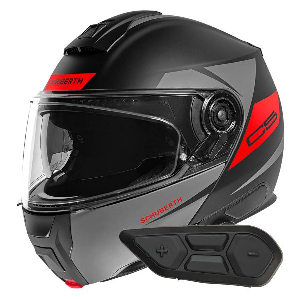 Klapp Schuberth C5 Eclipse Anthracite + Kit Bluetooth SC2 C5 - E2