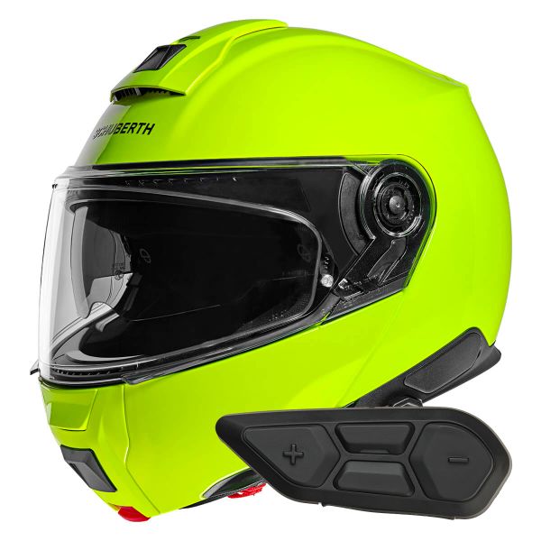 Klapp Schuberth C5 Fluo Yellow + Kit Bluetooth SC2 C5 - E2 Klapp Schuberth C5 Fluo Yellow + Kit Bluetooth SC2 C5 - E2