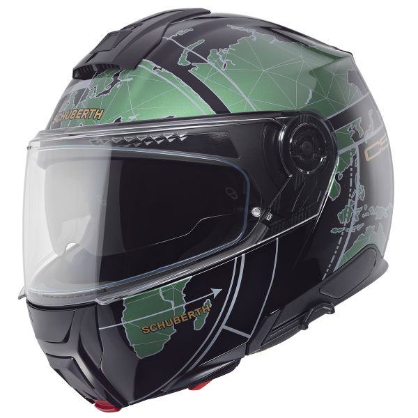 Klapp Schuberth C5 Globe Green Klapp Schuberth C5 Globe Green