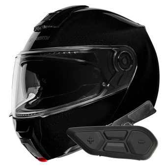 Klapp Schuberth C5 Glossy Black + Kit Bluetooth SC2 C5 - E2