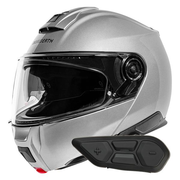 Klapp Schuberth C5 Glossy Silver + Kit Bluetooth SC2 C5 - E2 Klapp Schuberth C5 Glossy Silver + Kit Bluetooth SC2 C5 - E2