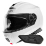 Casque Klapp Schuberth C5 Glossy White + Kit Bluetooth SC2 C5 - E2