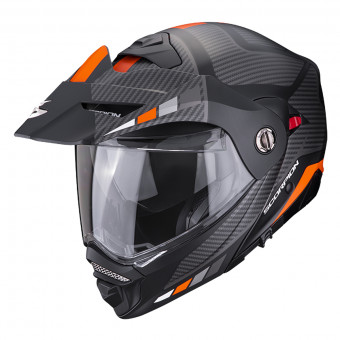 Scorpion ADX-2 Camino Matt Black Silver Orange + Kit Bluetooth SMH5