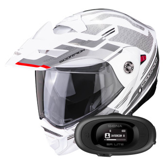 Klapp Scorpion ADX-2 Carrera Pearl White Silver + Kit bluetooth 5R Lite