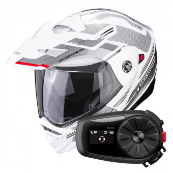 Klapp Scorpion ADX-2 Carrera Pearl White Silver + Kit Bluetooth 5S