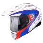 Casque Klapp Scorpion ADX-2 Kamps White Red Blue