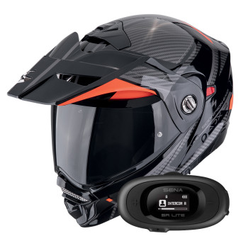 Klapp Scorpion ADX-2 Lewis Black Red + Kit bluetooth 5R Lite