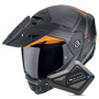 Casque Klapp Scorpion ADX-2 Lewis Matt Black Orange + Kit Bluetooth BT Mini