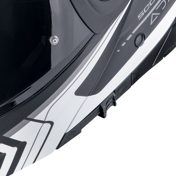 Scorpion ADX-2 Lewis Matt Black Silver + Kit Bluetooth Lokui K30