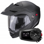 Casque Klapp Scorpion ADX-2 Matt Black + Kit Bluetooth 5S