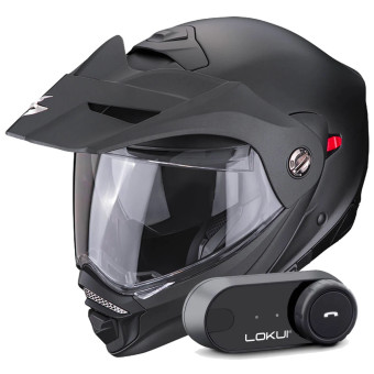 Klapp Scorpion ADX-2 Matt Black + Kit Bluetooth Lokui K30
