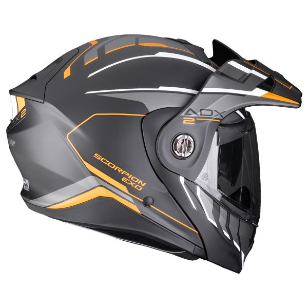 Scorpion ADX-2 Walt Black Matt Orange