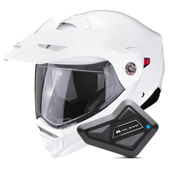 Klapp Scorpion ADX-2 White + Kit Bluetooth BT Mini