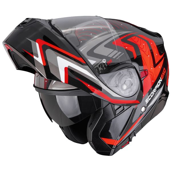 Scorpion Exo 930 Evo Alpha Black Silver Red