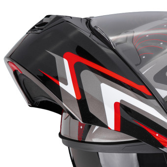 Scorpion Exo 930 Evo Alpha Black Silver Red