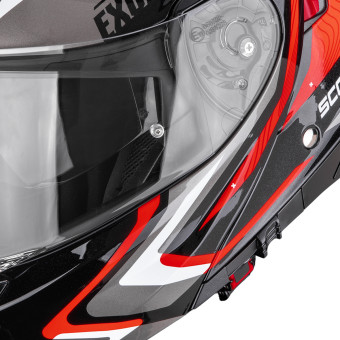 Scorpion Exo 930 Evo Alpha Black Silver Red