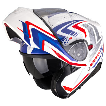 Scorpion Exo 930 Evo Alpha White Red Blue