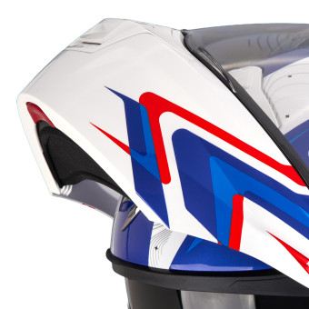 Scorpion Exo 930 Evo Alpha White Red Blue