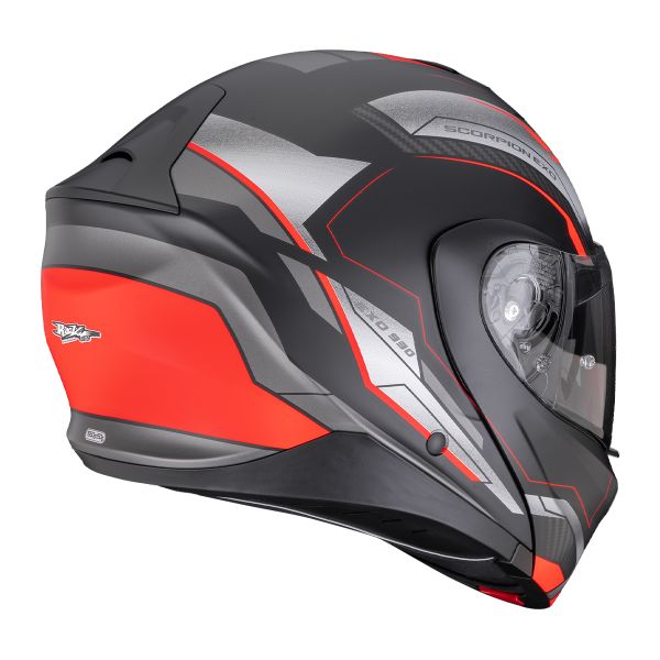 Scorpion Exo 930 Evo Space Matt Black Silver Red