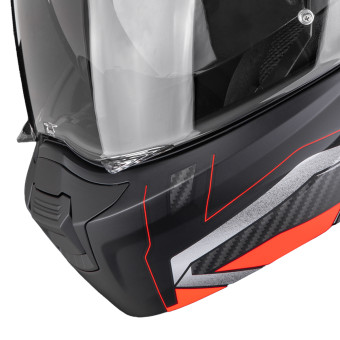Scorpion Exo 930 Evo Space Matt Black Silver Red