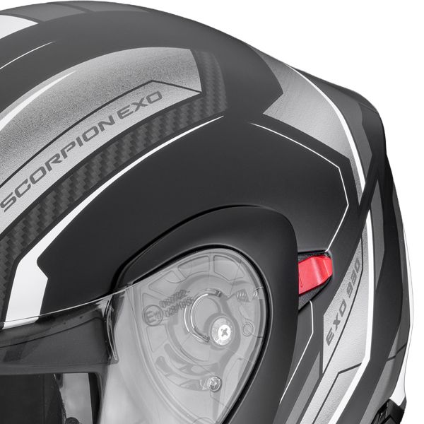 Scorpion Exo 930 Evo Space Matt Black Silver White