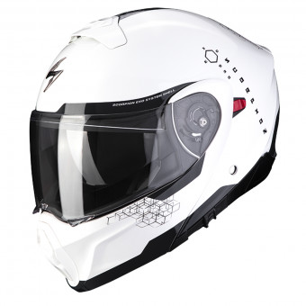 System Scorpion Exo 930 Shot Pearl White Black