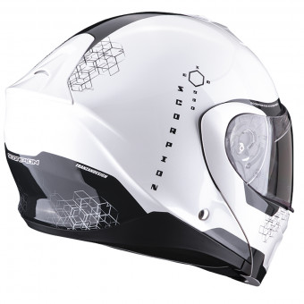 Scorpion Exo 930 Shot Pearl White Black