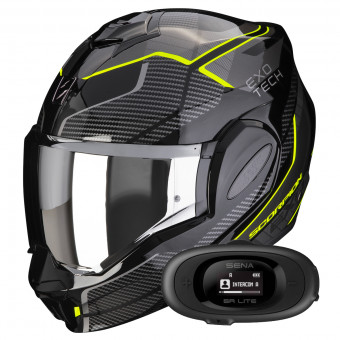 Klapp Scorpion Exo Tech Evo Animo Black Neon Yellow + Kit bluetooth 5R Lite