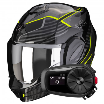 Klapp Scorpion Exo Tech Evo Animo Black Neon Yellow + Kit Bluetooth 5S