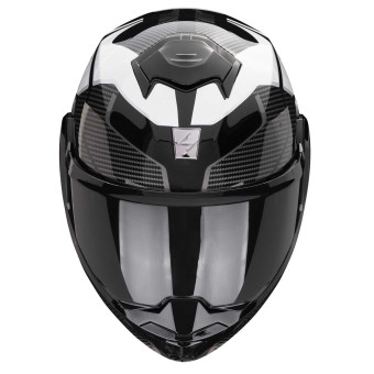 Scorpion Exo Tech Evo Animo Black White + Kit Bluetooth 5S